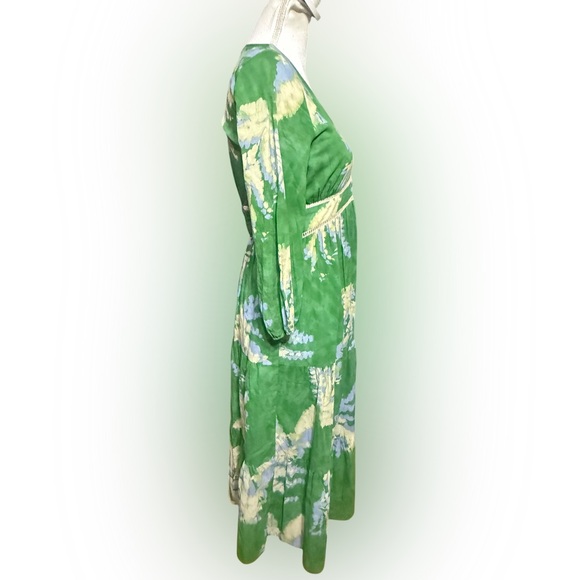 Ba&Sh Womens  Parela Midi Dress, Green small flaw - Picture 3 of 6